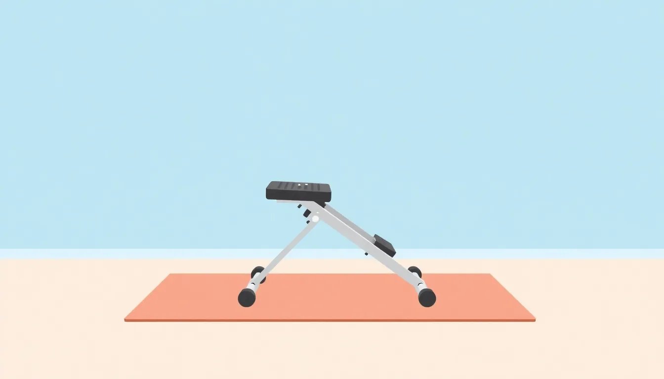 A of a compact home stepper exercise machine placed on a ...