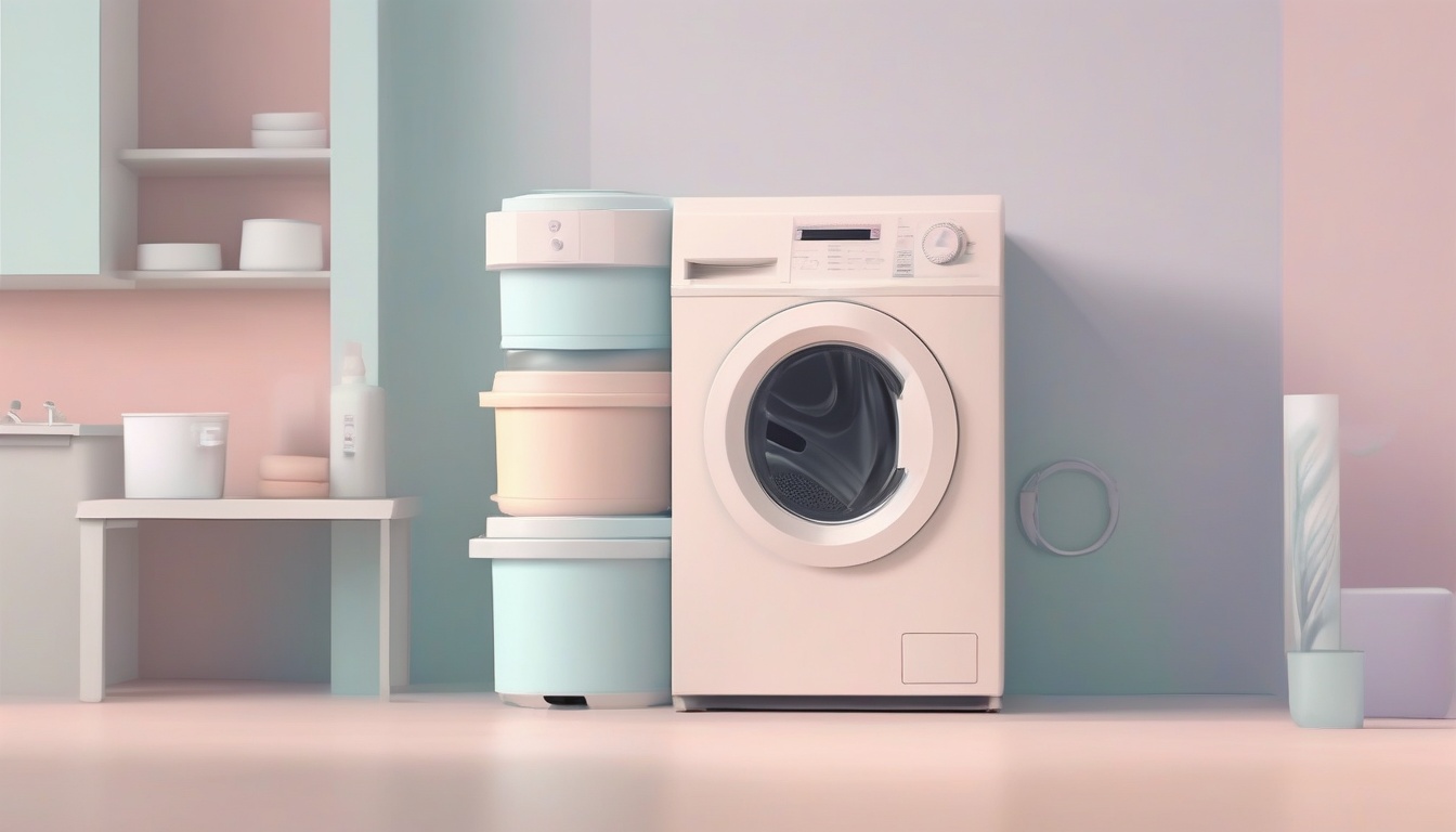 A clean, modern flat illustration comparing a front-load ...