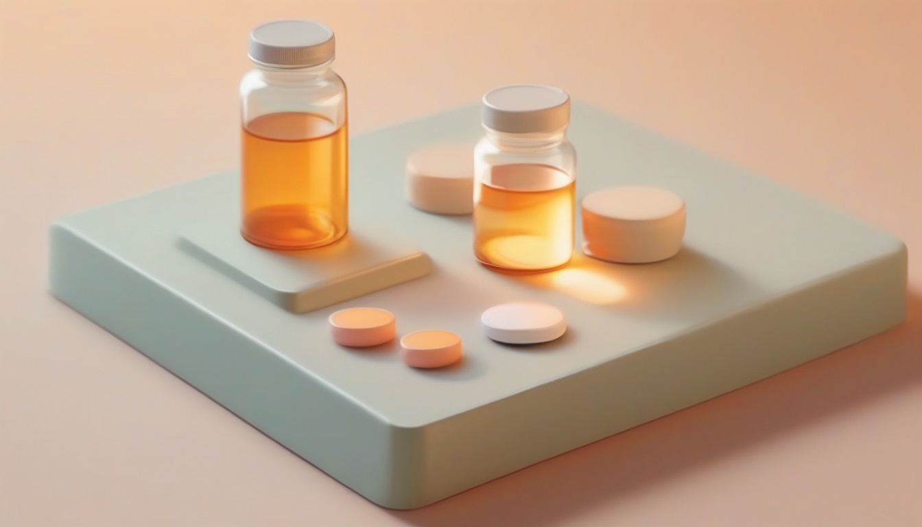 A of an old-style small medicine blister pack with round ...