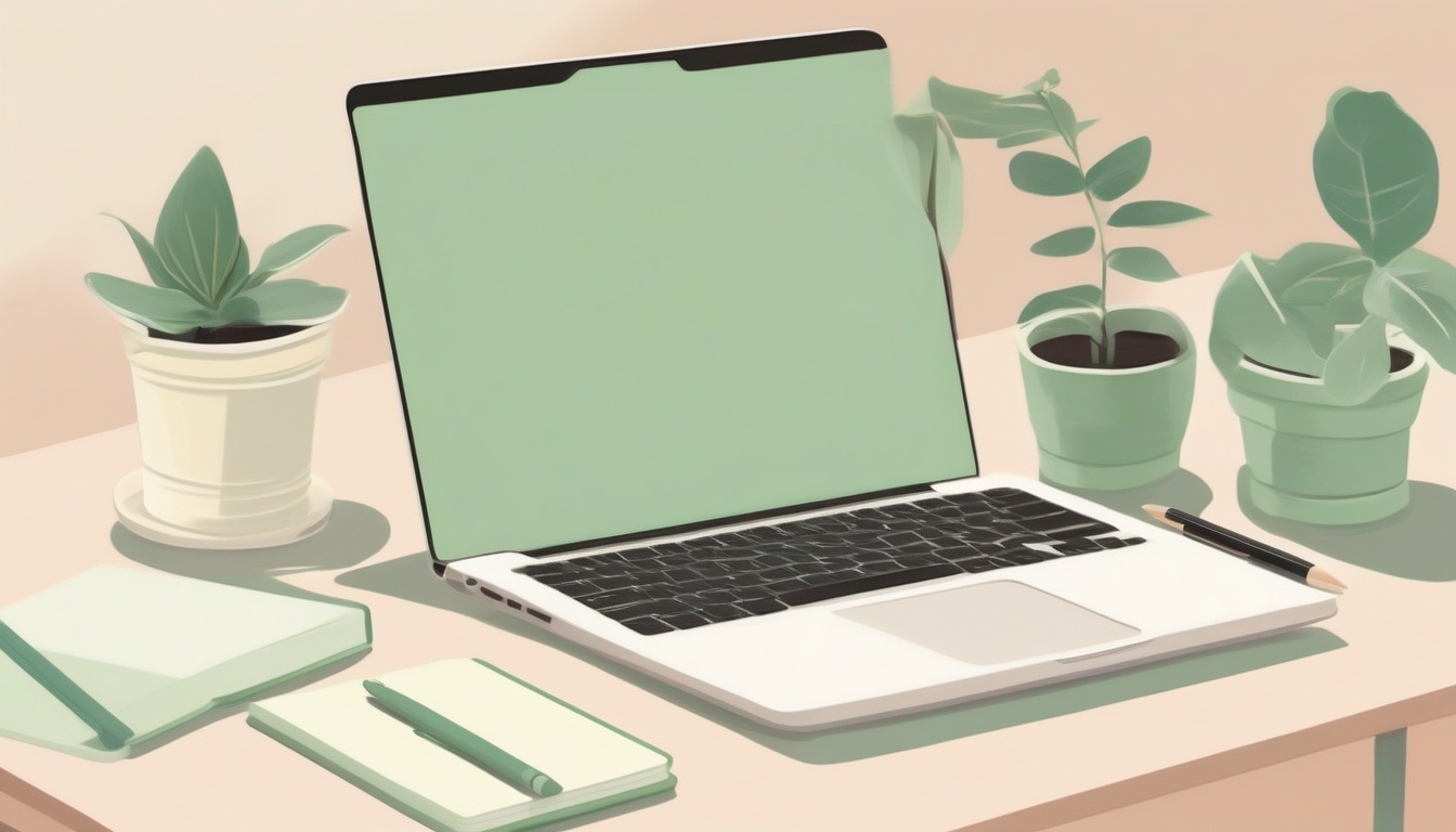 깔끔하게 정리된 책상과 노트 — AI 번아웃 예방 실천법