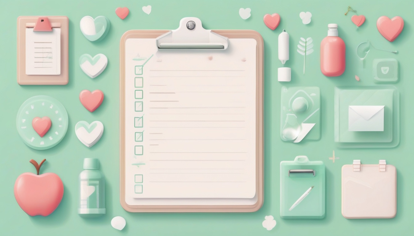 A of a clipboard with a checklist and checkmarks