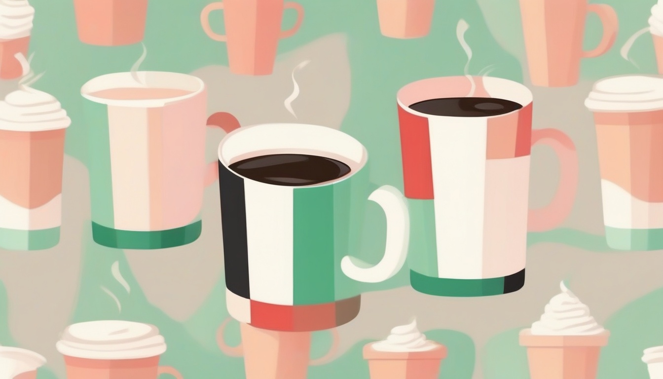 A of two coffee cups side by side